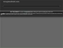 Tablet Screenshot of mirajabudhabi.com